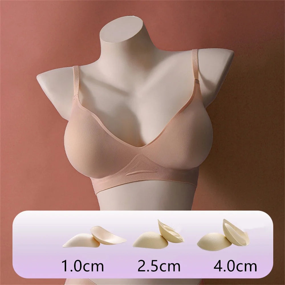 Externally Supported Push-Up Bra – Breathable Wire-Free Lift