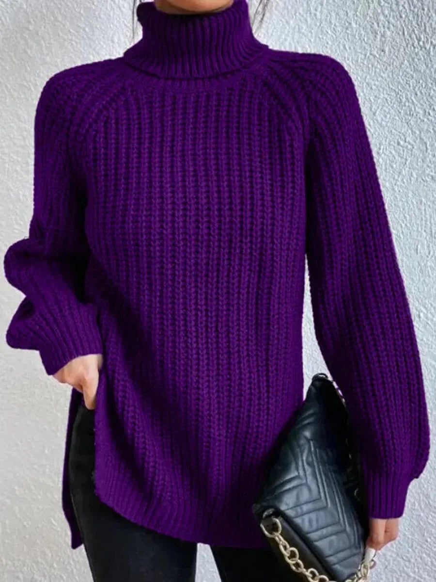 Turtleneck Femme Jumper Oversized Sweaters