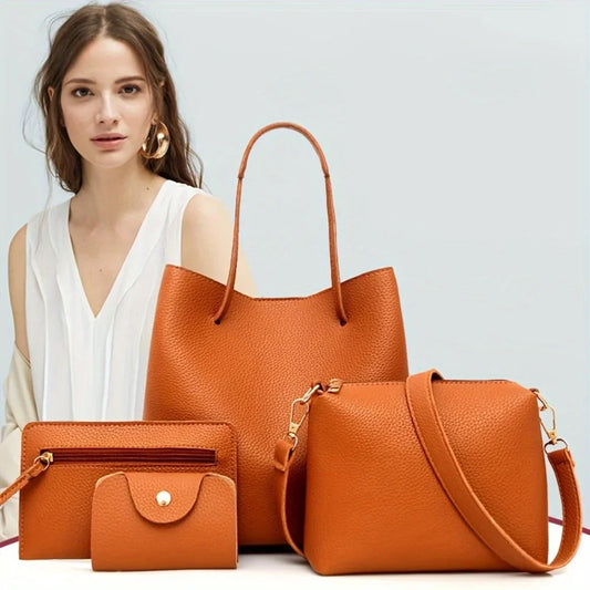 All In One Leather Handbag Sets