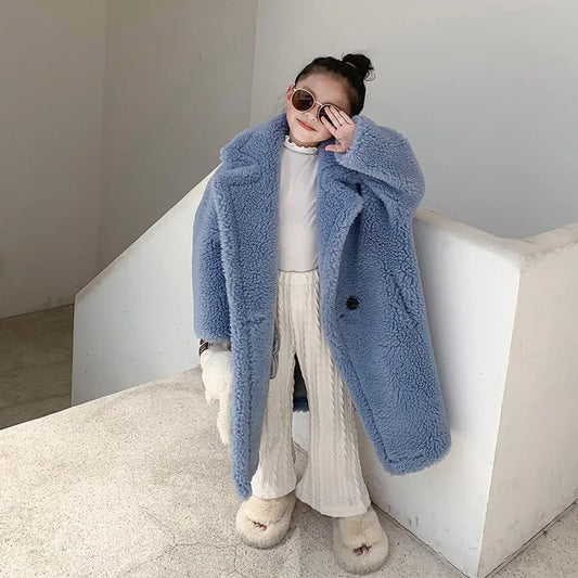 Autumn Winter Oversized Teddy Bear Coat For Women Thick Fleece Faux Fur Jacket Warm Long Sleeve Winter Outerwear