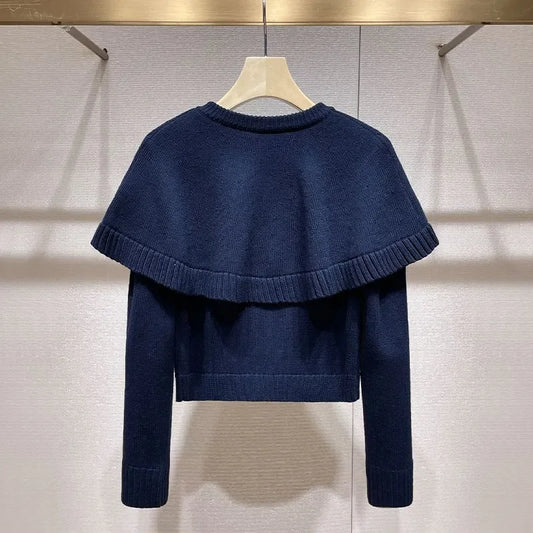 Elegant Flower Pattern Button Fly Autumn Cardigan For Women
