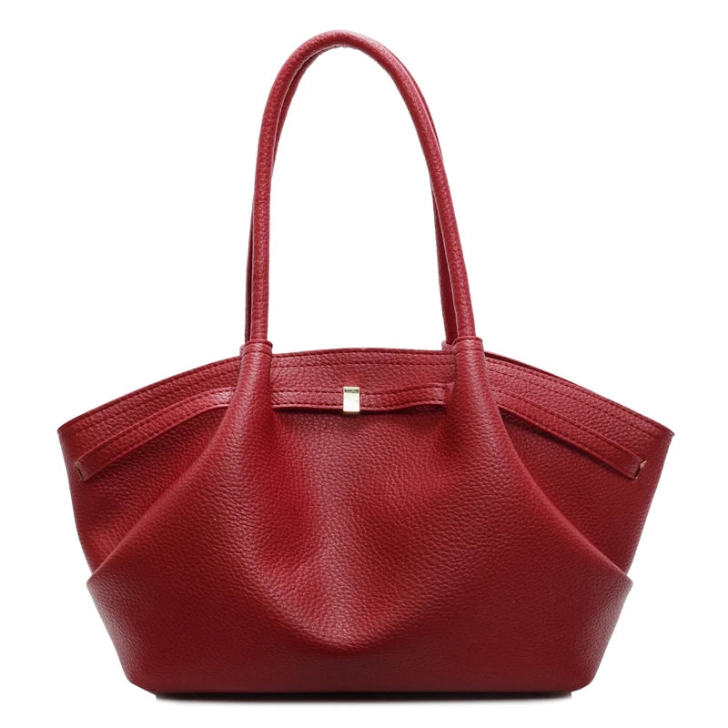 Genuine Leather Elegant Large Capacity Tote Bags