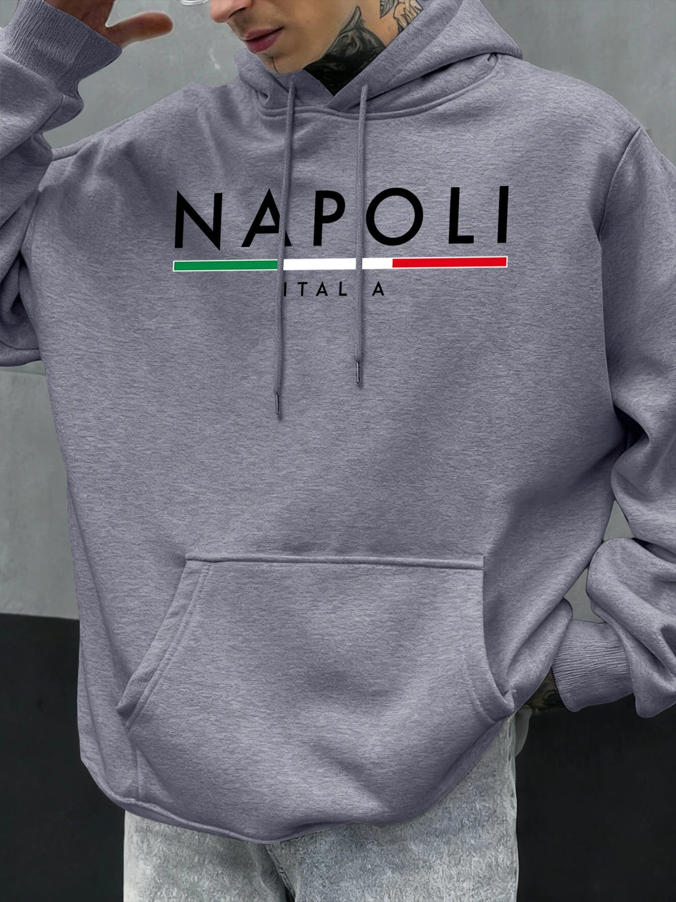 Native Land Letter Printed Cool Cotton Hoodies