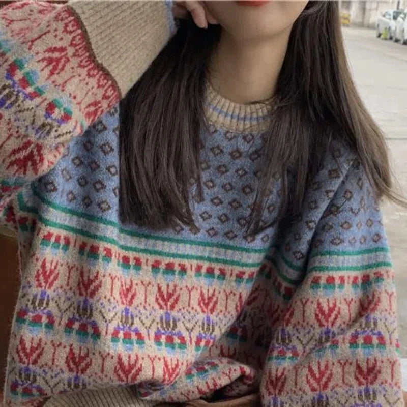 Spring O Neck Long Sleeve Thin Cropped Sweaters