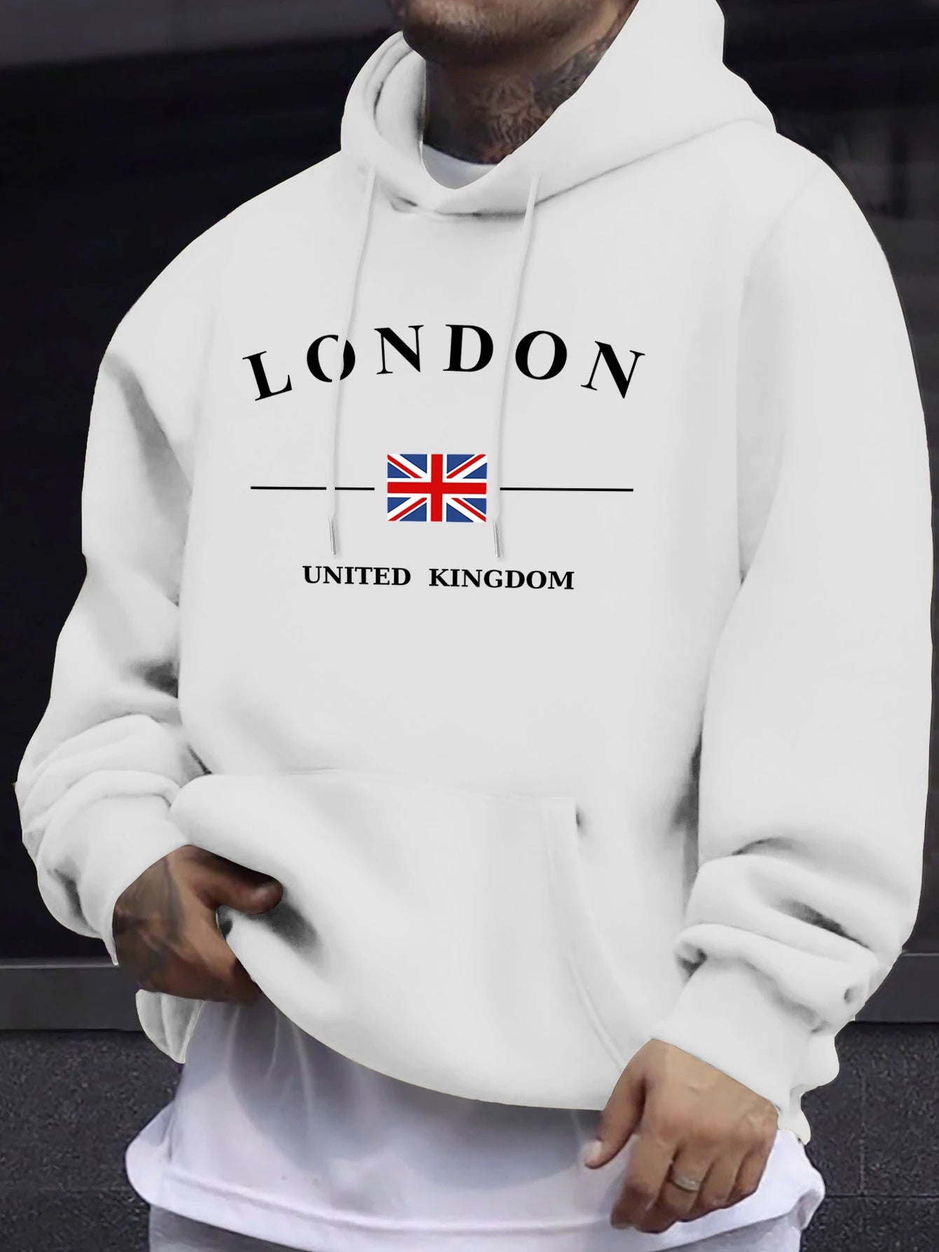 London Letter Flag Printed Crop Top