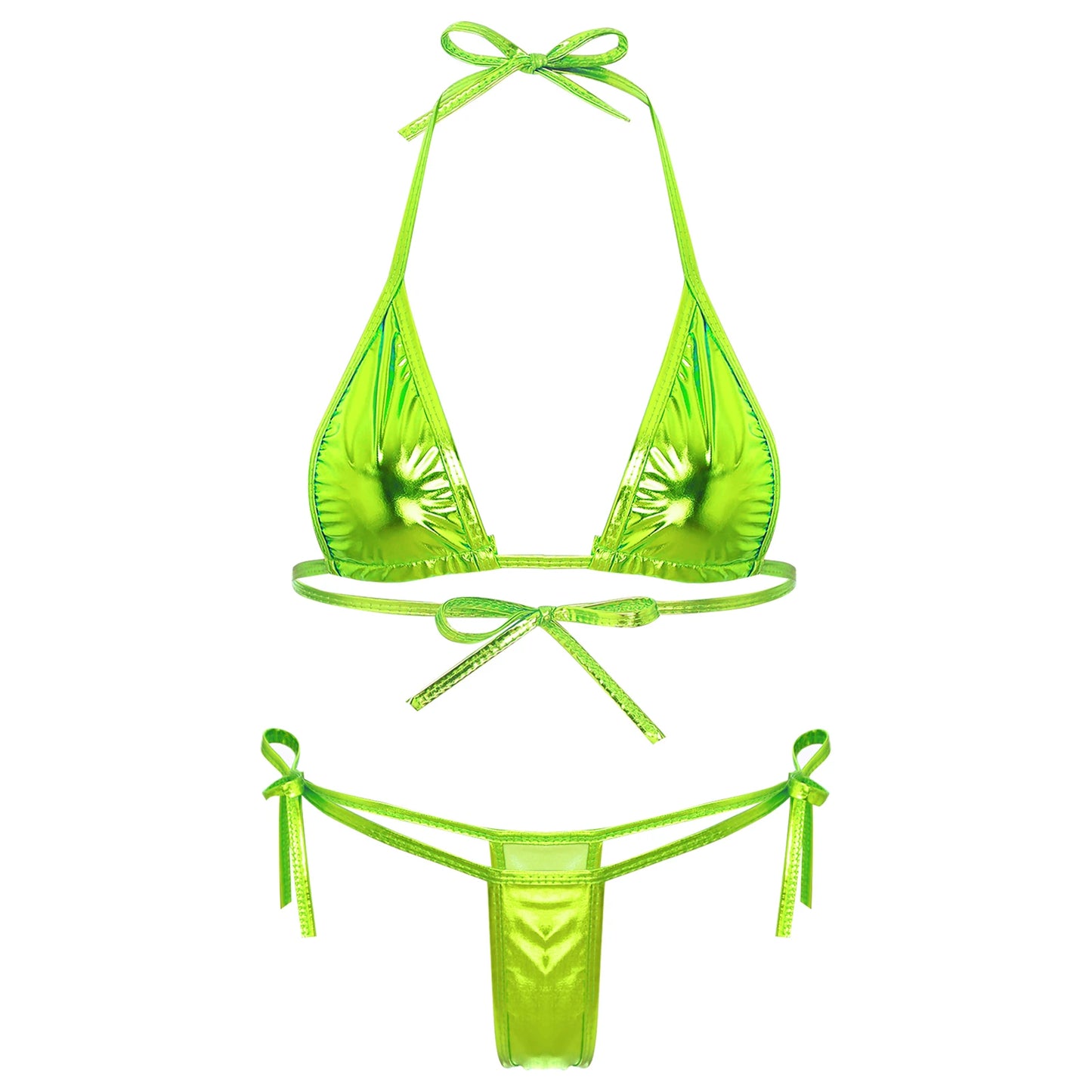 Womens High Waist Triangle Brazilian Bikini