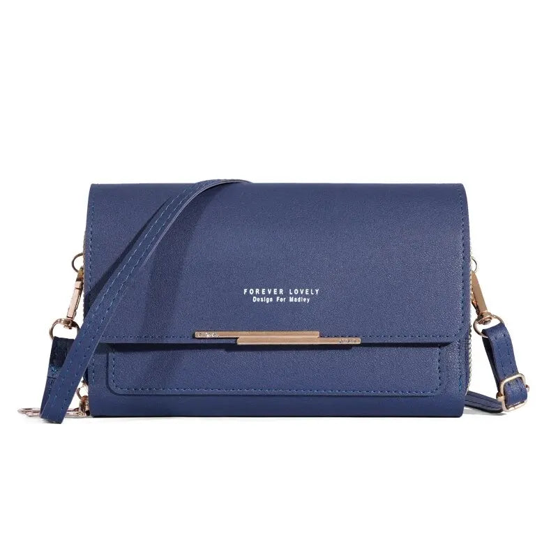 Womens Large Capacity Wallet Shoulder Bag Korean Style Multi Card Handbag