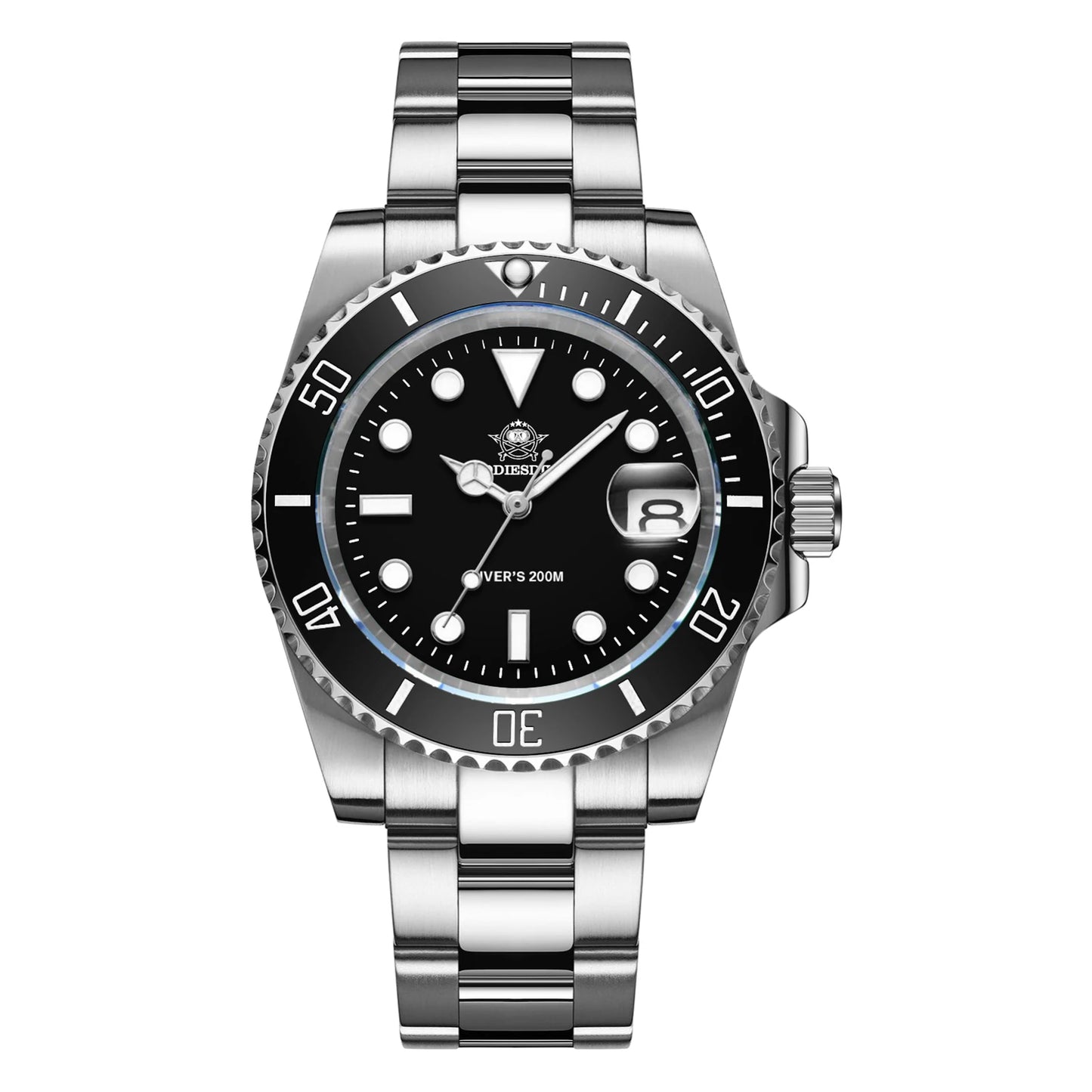 Mens Strong Appearance Stainless Steel Waterproof Watches