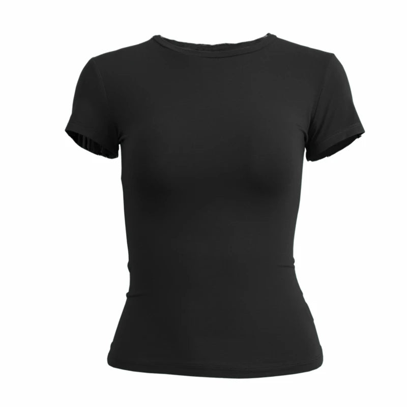 Minimalist Aesthetic: Essential White Crew Neck T-Shirt