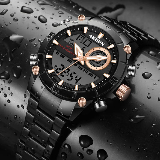 Mens Multi Color Dial Stainless Steel Analog Watch
