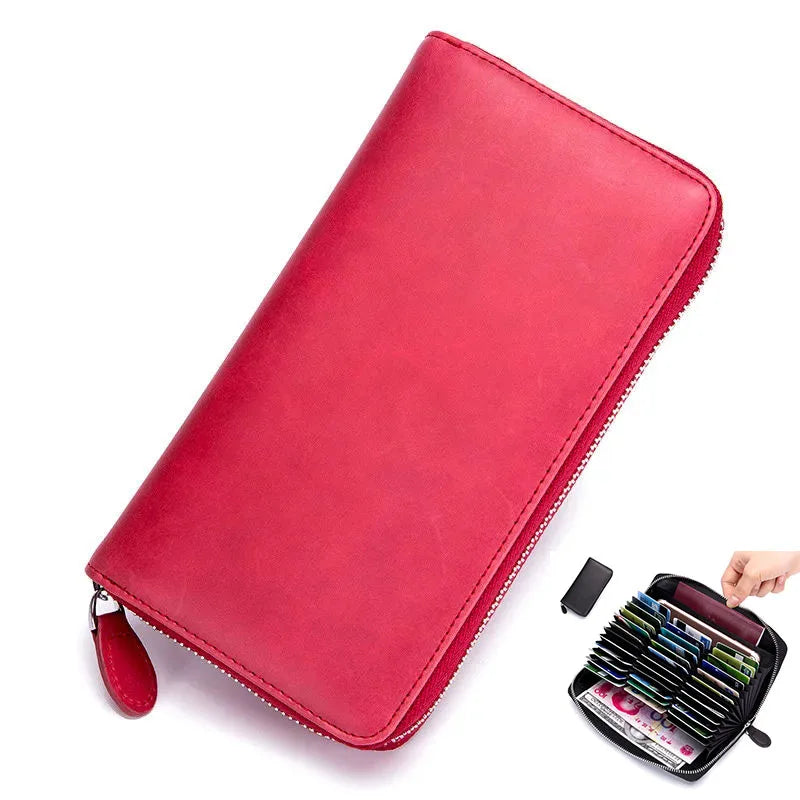 Womens Large Long Card Holder Wallets