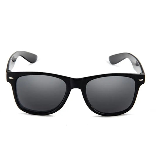 Timeless Cool: Classic Black Square Wayfarer Sunglasses