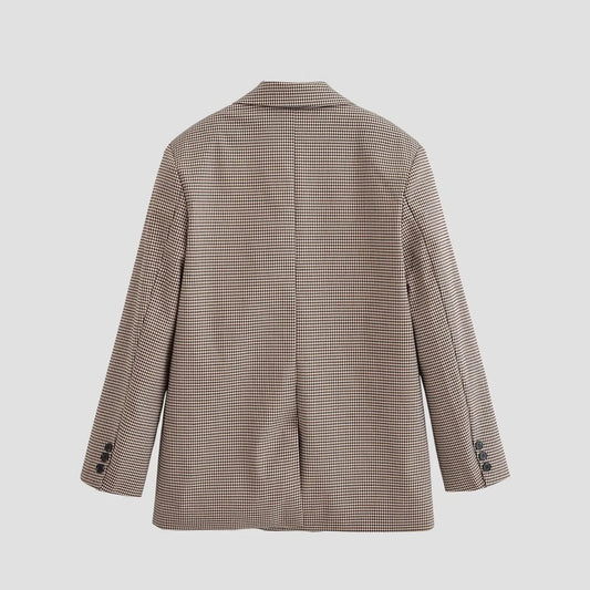 Double Breasted Plaid Jackets