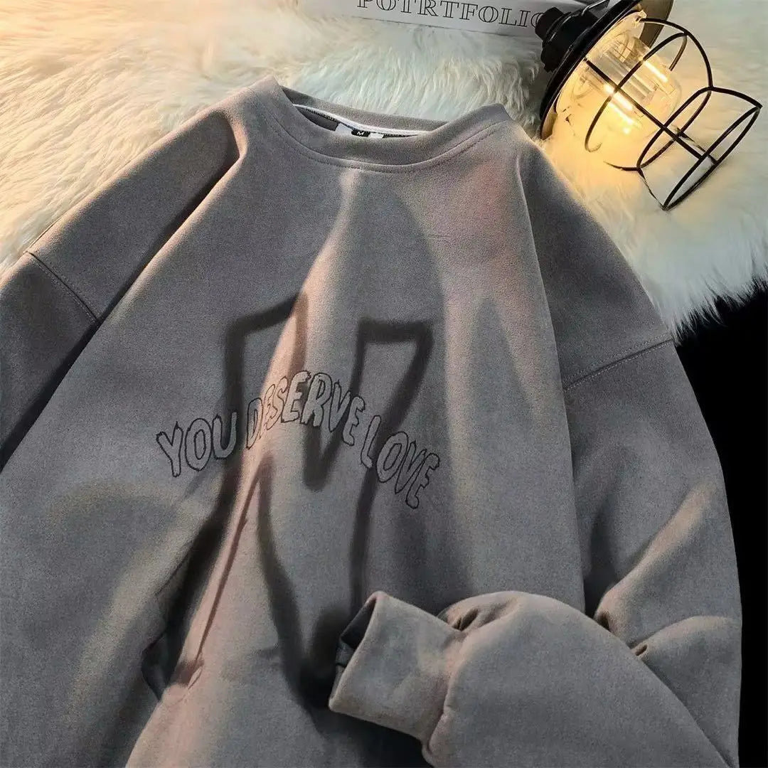 Retro Style Crewneck Men Winter Sweater