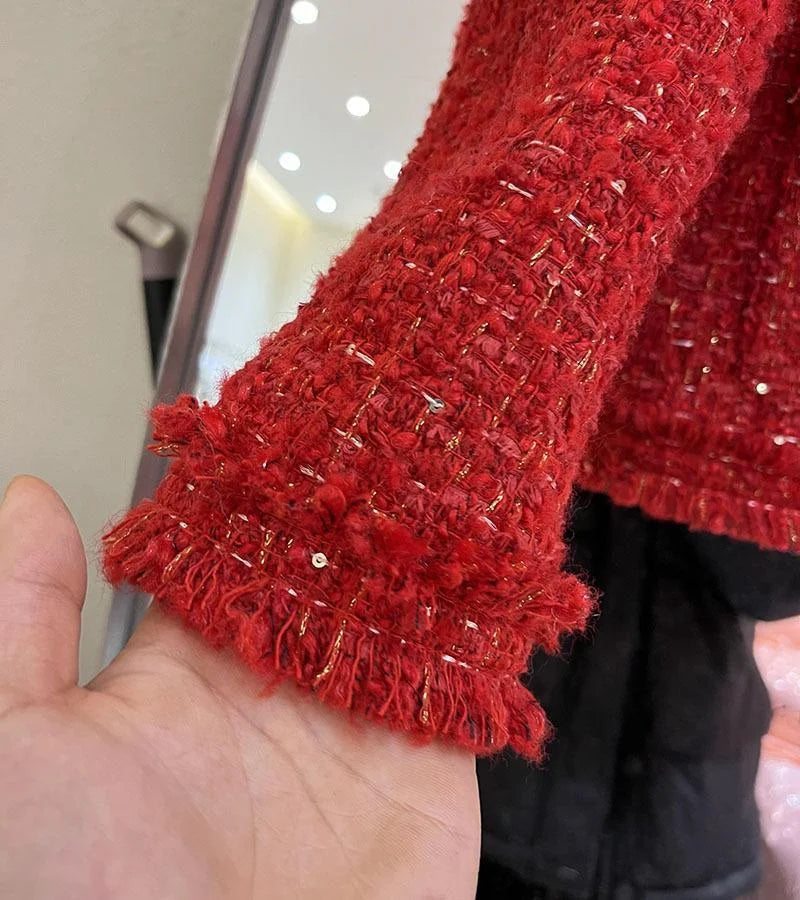 Demi Season Crop Tweed Jackets