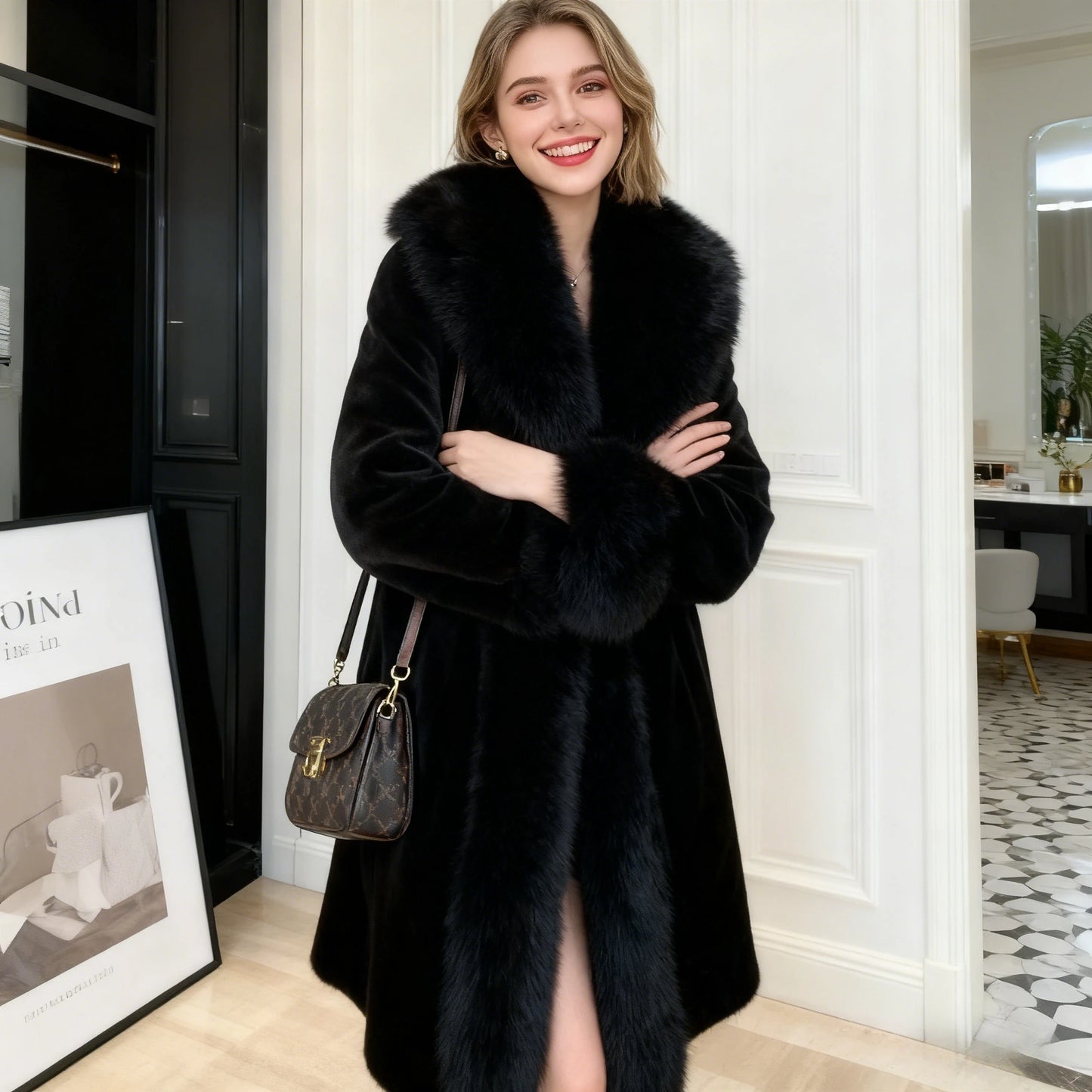 Elegant Thick Faux Fur Coats