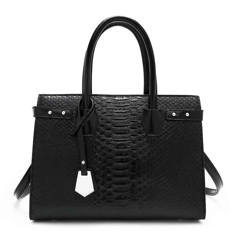 Genuine Leather Flap Cover Luxury Handbags For Women