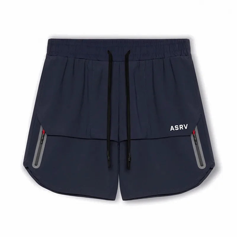 Breathable Quick Dry 2 In 1 Mens Gym Shorts