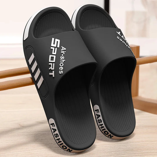 Non Slip Home Slippers Soft Sole Indoor Bathroom Flip Flops For Women Men Couples House Sandals Big Size