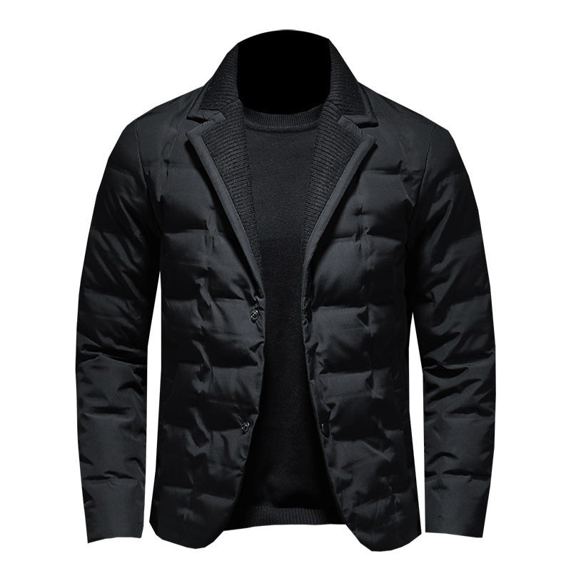 Winter Woolen Jacket For Men Thick And Stylish Autumn Outerwear With Patch Pockets