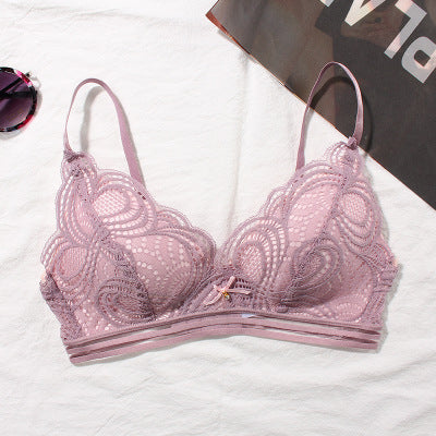 Unwired Push-Up Bra Top – Lace Elegance & Comfortable Support