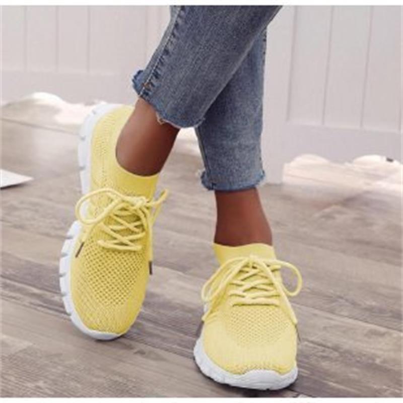 Women’s Flying Knit Casual Sneakers | Lightweight Summer Mesh Shoes