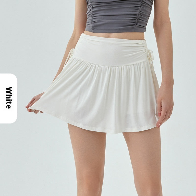 Skorts Breathable Nylon Active Skirt Built In Shorts Fitness Trend
