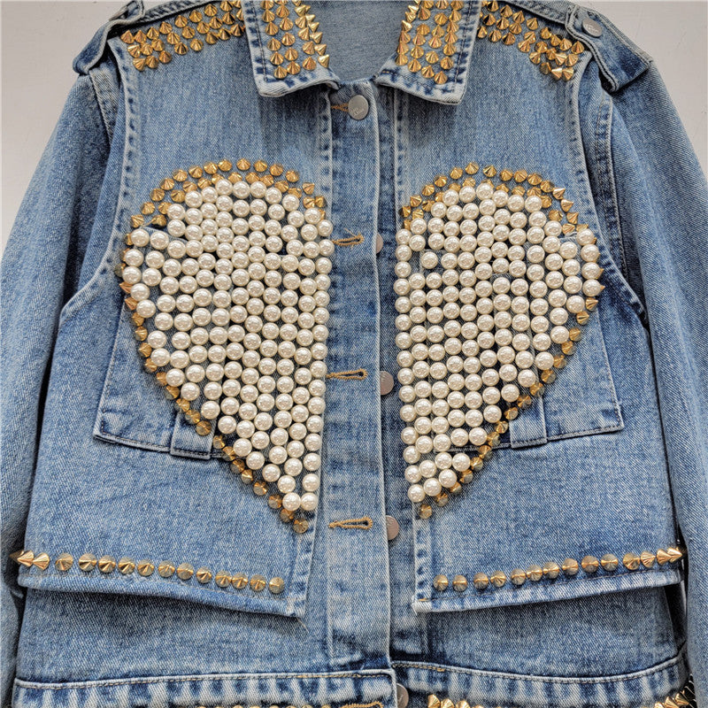 New Fashion Womens Cropped Denim Jacket Coat