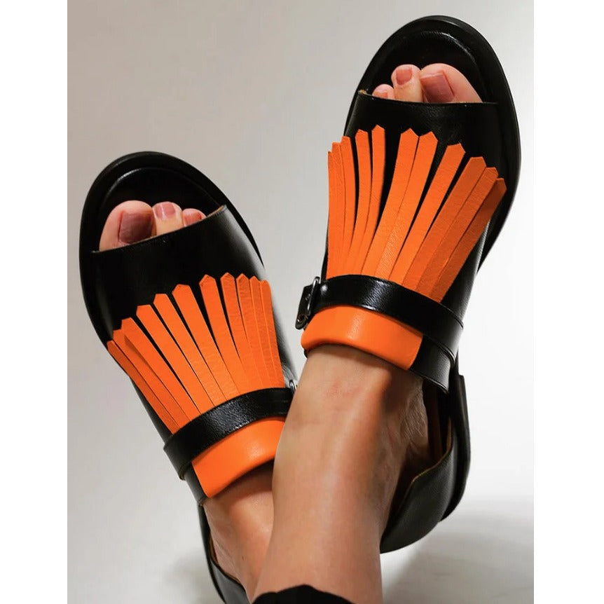 Womens Amazon Style Tassel Summer Sandals