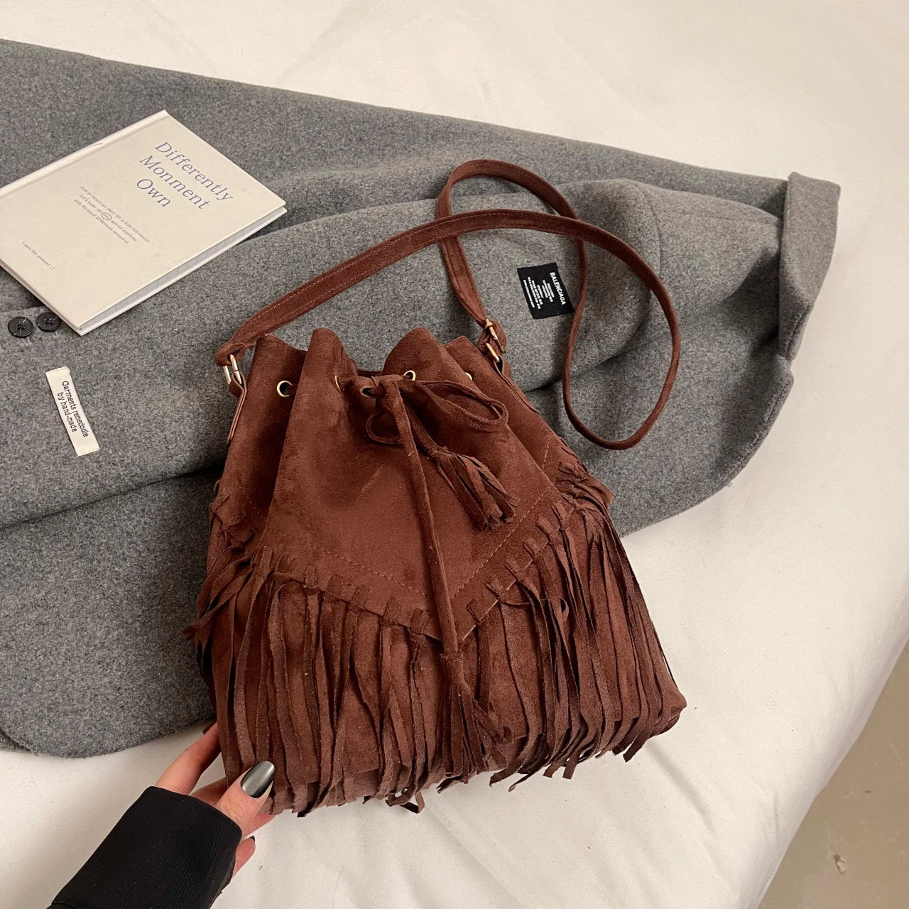Womens Soft Tassel Vintage Handbags