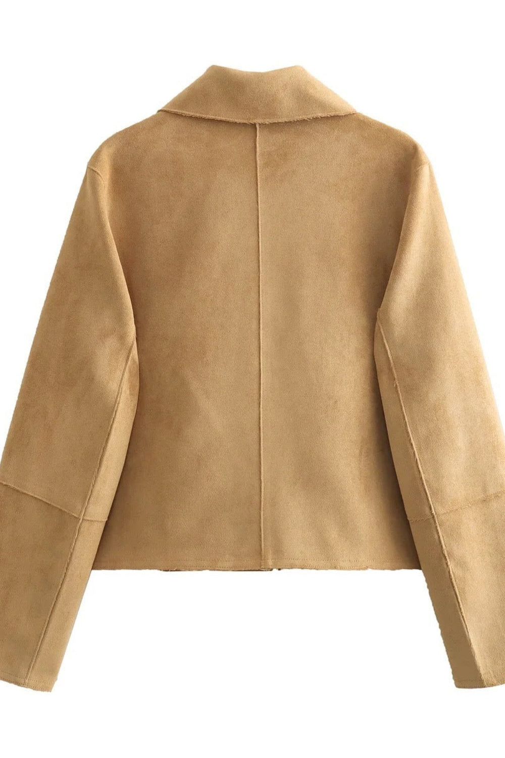 Beige jacket on a white background