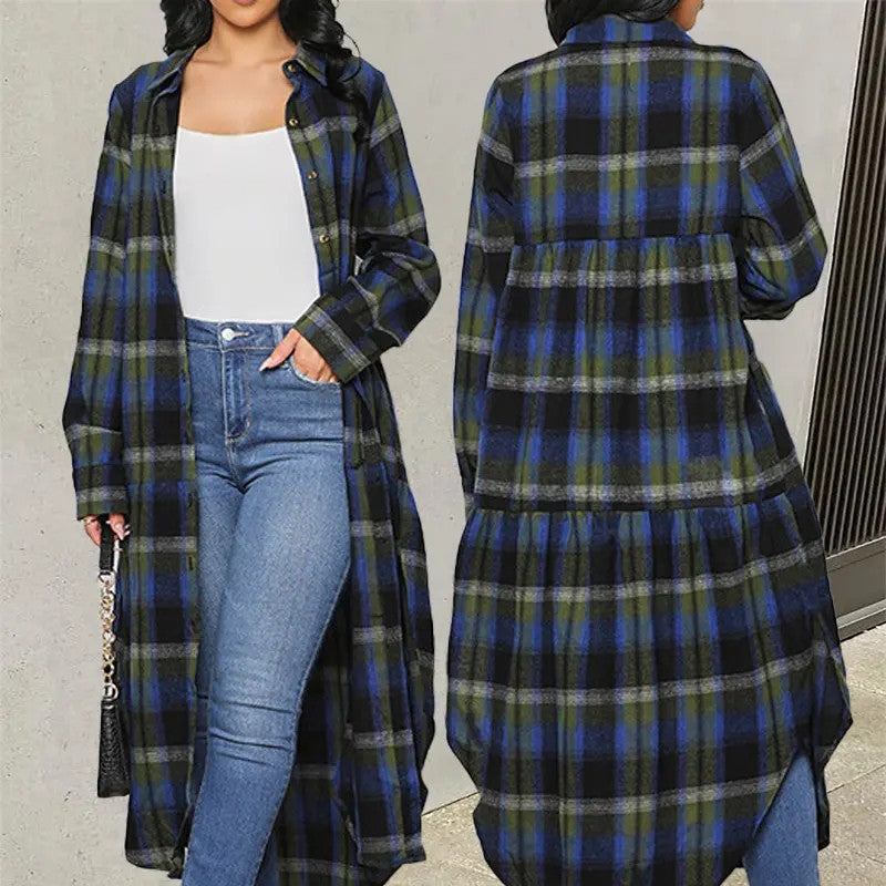 Plaid Waist Coat Jacket – Coats Outfits Women & Chic Commuter Style