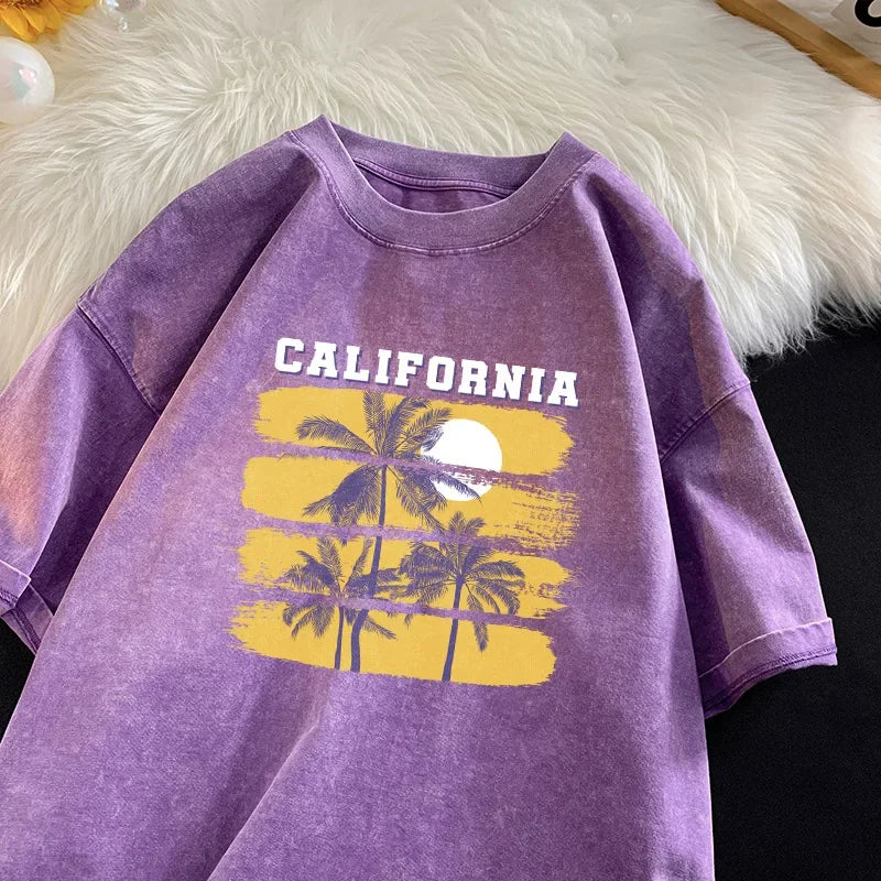 Quick-Dry Organic Cotton Tee – Women’s Summer T-Shirt, Casual Street Style Outfit