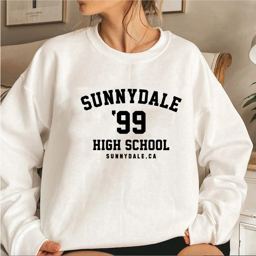Sunnydale High School Character Print Sweatshirt