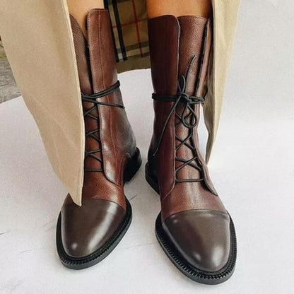 Butterfly Knot Design Elegant Mid Calf Women Boots