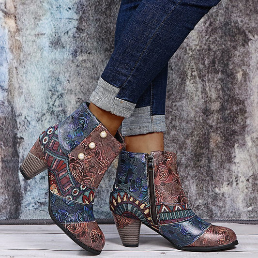 Bohemian Retro Style Women Tassels Ankle Boots