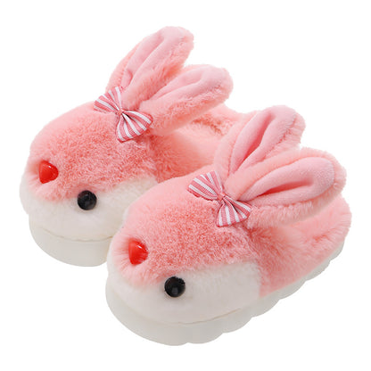 New Arrival Children Kids Plush Rabbit Winter Slippers