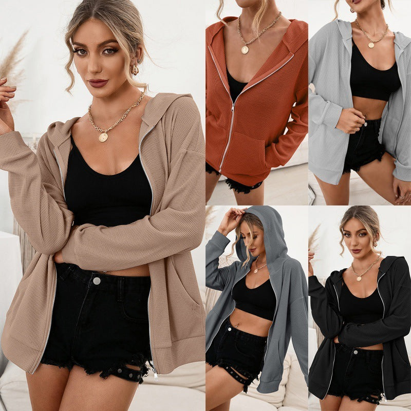 Urban Zip-Up Hooded Cardigan – Effortless Cool, Everyday Comfort