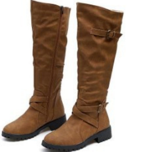Elegant Long Suede Fashion Boots for Women | High Shaft Statement Winter Boots