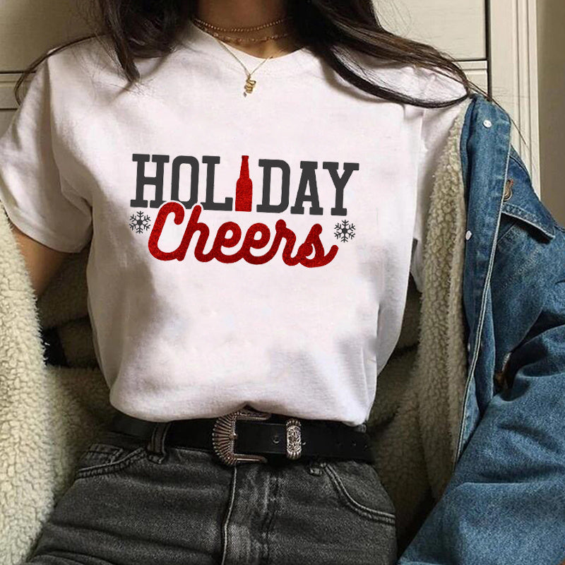 Christmas-Themed Holiday Tops – Unisex Short Sleeve Modal T-Shirts, Festive Casual Outfit