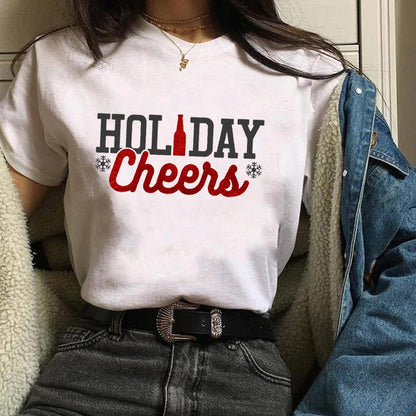 Christmas-Themed Holiday Tops – Unisex Short Sleeve Modal T-Shirts, Festive Casual Outfit