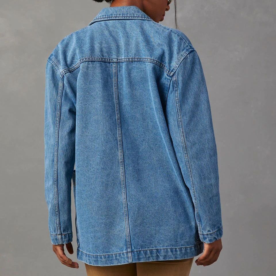 Chester Blue Long Sleeve Denim Coat