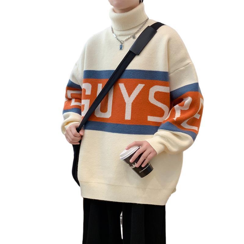 Unisex Thick Turtleneck Pullover – Casual American Style Sweater