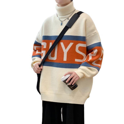 Unisex Thick Turtleneck Pullover – Casual American Style Sweater