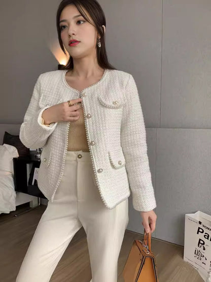 Chanel-Inspired Color-Blocked Coat – Coats for Women Elegant & Autumn Winter Outfits