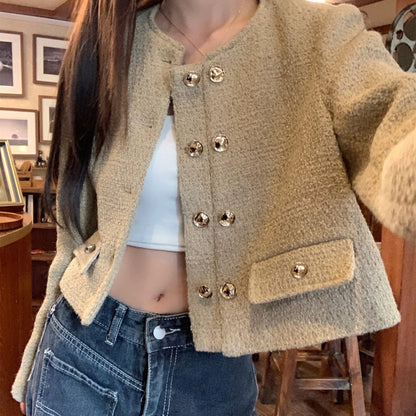 Apricot Short Coat – Coats for Women Elegant & Parisian Style Outfits