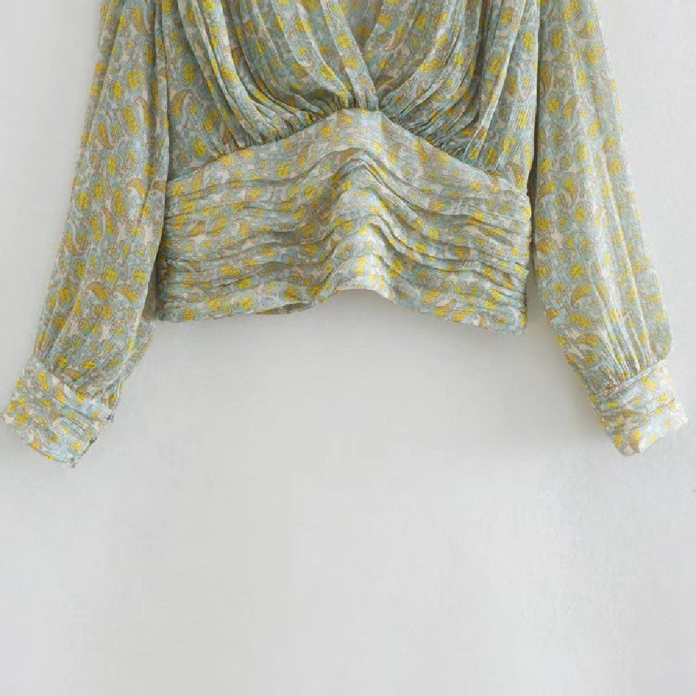 Printed Pullover Shirt for Women – Street Style Long Sleeve Top