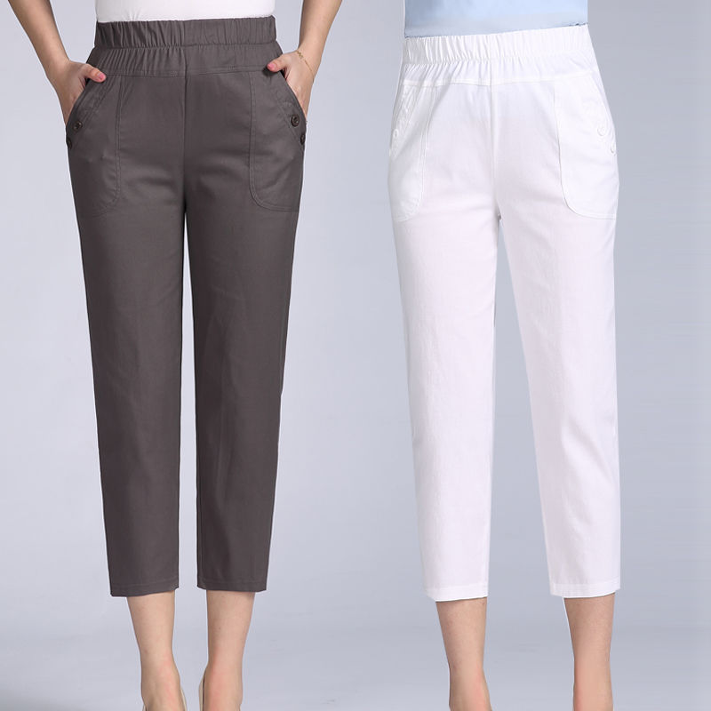 Spring Style Drawstring Skinny Women Ankle Pants