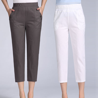 Spring Style Drawstring Skinny Women Ankle Pants