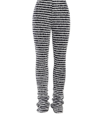 Woolen Striped Slim Trousers – Sleek Fit Casual & Evening Wear